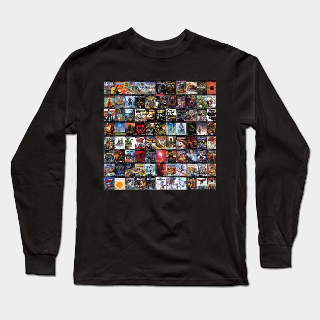 Video games PS2 Retro Game Covers Long Sleeve T-Shirt by Tees_N_Stuff